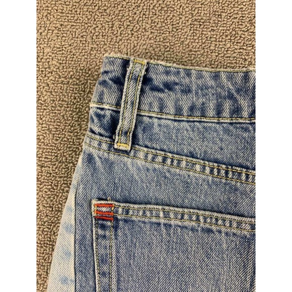 BDG Urban Outfitters Jeans Women 25 Blue‎ Wide Leg Two Tone High Rise Zip Fly - Picture 9 of 11